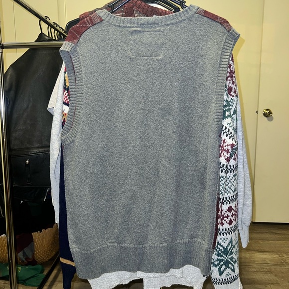 Y2K American eagle argyle sweater vest size large - Picture 2 of 3